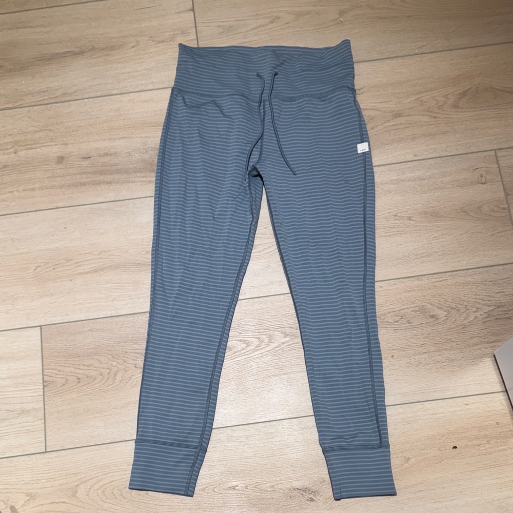 Vuori Blue Striped Leggings